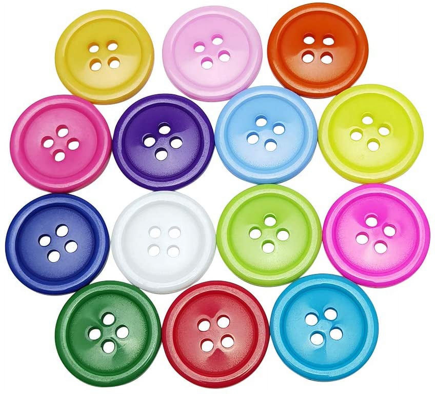 Casewin 1200pcs Resin Buttons Mixed Color Round Resin Buttons Colorful Casewin 1200pcs Resin Buttons Mixed Color Round Resin Buttons Colorful