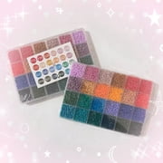 Chenweizhi 2 Pack Multicolor Fuse Beads Handmade DIY Puzzle Craft Toy Portable Plastic Bead Set for Home Decoration, 7.48 x 5.12 x 0.75 Inches Creative use your imagination Fun Art DIY Craft