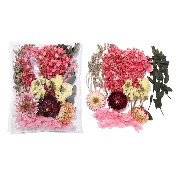 Chenweizhi 3 Sets pink Dried Flower DIY Kit, Natural Dry Flower Pack for Photo Frame Stickers & Floating Art Craft, 5.526.3 Inches Handmade DIY Decoration Making Supplie