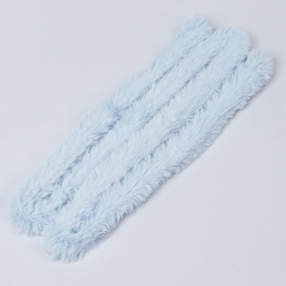 Chenweizhi 5pcs Light blue Super Dense Bunny Hair Pipe Cleaners Fluffy Yarn Twist Stems DIY Animal Craft Materials for Home Decoration, 39.37 Inches Polyester Handmade Craft