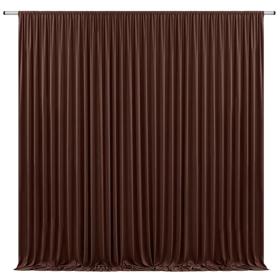 Chenweizhi Dark coffee Decoration Backdrop, 59.06*78.74 Inch Stretchable Polyester Fabric Background Cloth, Rod Pocket Hanging Design Wrinkle Resistant Decorative Wall Hanging Cloth 1 Pcs
