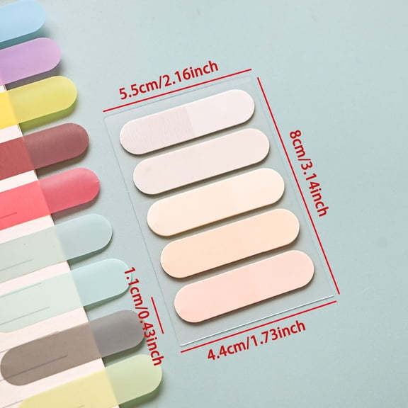 Chenweizhi Decoration SelfAdhesive Note Pads, White Sticky Memo Tags, Removable PET Sticky Notes, 3.15*1.97 Inch Reusable Writing Marking Stickers, 600 Sheets Strong Adhesive Notepads