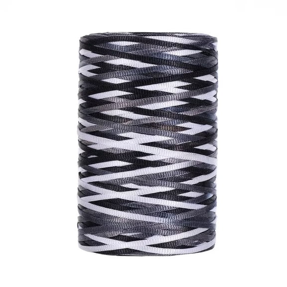 Chenweizhi Ice Yarn for Crochet, Black, gray, white Crochet Thread for Slippers, Bags, Handmade Shoes, Soft Ice Silk Knitting Yarn, DIY Handcraft Decoration Supplies, 1 Pack Hand Crocheting String