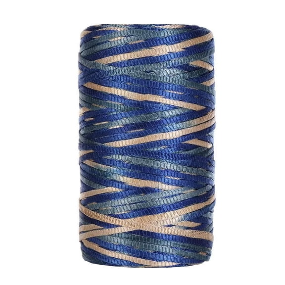 Chenweizhi Ice Yarn for Crochet, Camouflage blu Crochet Thread for Slippers, Bags, Handmade Shoes, Soft Ice Silk Knitting Yarn, DIY Handcraft Decoration Supplies, 1 Pack Hand Crocheting String