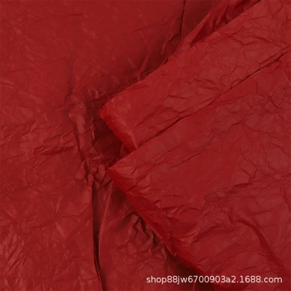 Chenweizhi Red wine Dyed Crepe Paper, 57.09 x 29.53 Inch Flexible Crinkled Paper Sheet, Premium FlowerMaking Craft Material, Soft HandRubbed Texture Art Paper for DIY Floral Arrangement 1 Piece