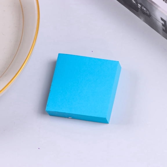 Chenweizhi blue Fluorescent Self-Sticky Mini Sticky Notes, 1.5 x 1.5 Inch Colored Adhesive Memo Pads, Portable Mini Note Paper for Marking and Reminders, 10 Pack, 1000 pieces