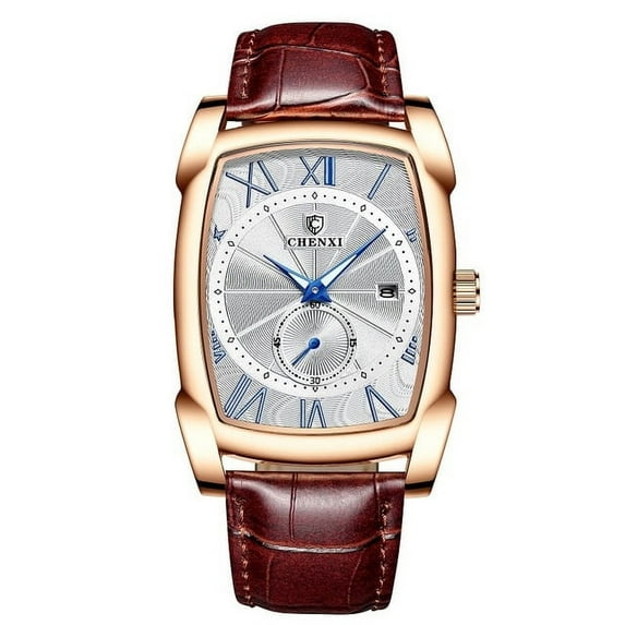 Chenxi 2022 New Watch Luxury Retro Men Watches Business Waterproof Quartz Wristwatch Male Calendar Roman Numerals Stop Watch - Quartz Wristwatches