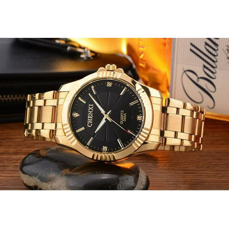 Chenxi Brand Classic Delicate Rhinestone Couple Lover Watches