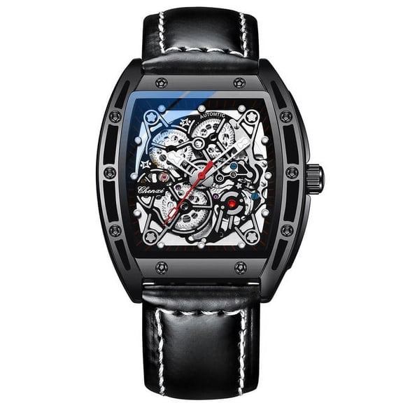 Chenxi Design New Men's Automatic Mechanical Watch Waterproof Square Dial Clock Luxury Brand Leather Business Sports Watches - Mechanical Wristwatches