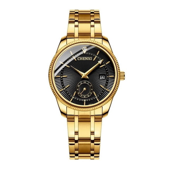 Chenxi Hot Fashion Creative Watches Women Men Quartz Watch Golden Lovers' Wristwatches Luxury Clock Brand Watches Relojes Hombre - Quartz Wristwatches