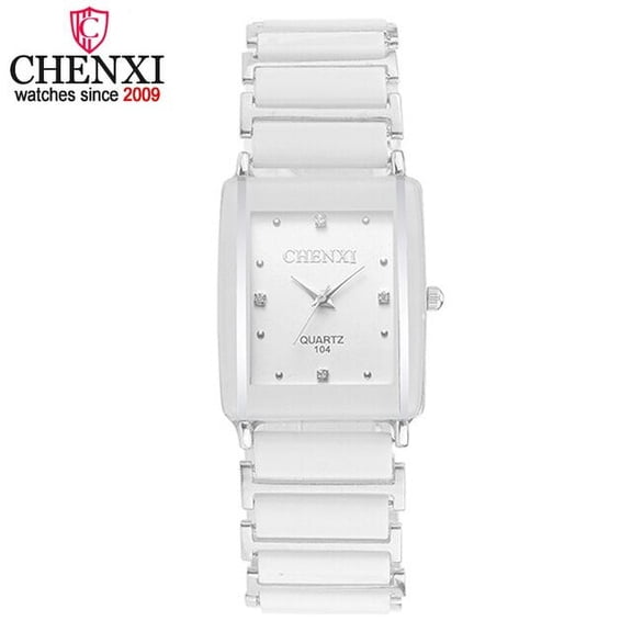 Chenxi Luxury Brand Lover's Watches Men Or Women Quartz Watch Man Anti-ceramic Strap Waterproof Lady Wristwatch Male Clock Gift - Couple Watches