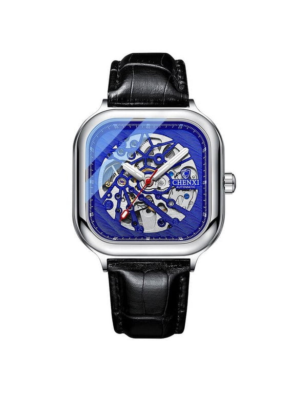 Men Automatic Mechanical Watch Top Luxury Brand Tourbillon Business Waterproof Clock Male Stainless Steel Wristwatch - Mechanical Wristwatches