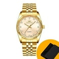 thumbnail image 1 of Chenxi Men Gold Watch Male Stainless Steel Quartz Golden Men's Wristwatches For Man Top Brand Luxury Quartz-watches Gift Clock - Quartz Wristwatches, 1 of 6