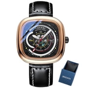 Chenxi Men Watches Fashion Square Dial Top Brand Luxury Quartz Wristwatch Leather Waterproof Sports Military Men's Watch - Quartz Wristwatches