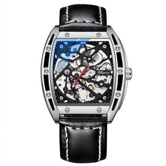 Chenxi Top Brand Luxury Men Automatic Watches Business Clock Leather Waterproof Luminous Mechanical Tourbillon Wristwatches - Mechanical Wristwatches
