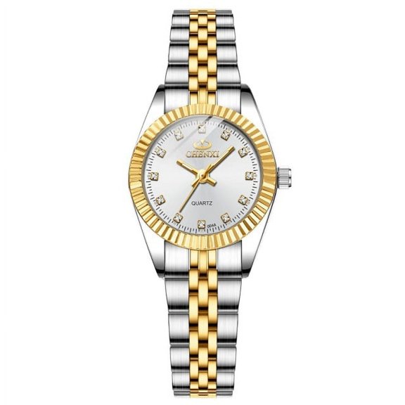 Chenxi Women Golden &amp; Silver Classic Quartz Watch Female Elegant Clock Luxury Gift Watches Ladies Waterproof Wristwatch - Quartz Wristwatches