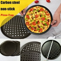 ChenyGod 1 Pack Pizza Pan for Oven, Non-Stick Pizza Pan with Holes,12 inch Carbon Steel Pizza Crispy Tray for Frozen & Homemade Pizza, Dishwasher Safe