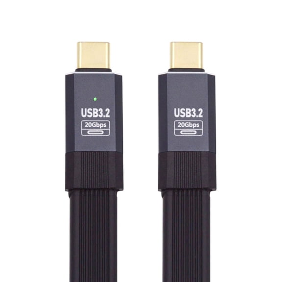 Chenyang 0.8M USB4 Cable 20Gbps Flat Slim FPC Cable with 100W and 8K@60Hz 5K@60Hz USB4.0 Compatible with Thunderbolt3/4