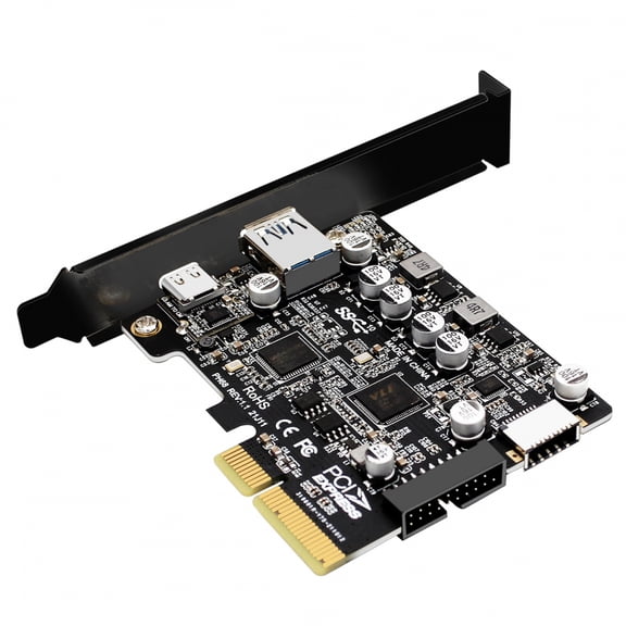 Chenyang 10Gbps Type-E USB 3.1 Front Socket & USB3.0 19Pin/20Pin & Type-A USB-C to PCI-E Express Card Adapter ASM3142 VL822