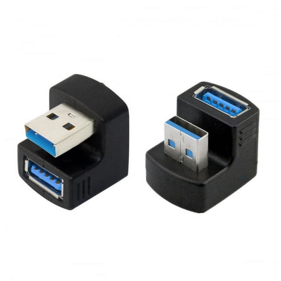 Chenyang CY 1 Set Up Down Angled USB 3.0 Adapter A Male to Female Extension 180 Degree 5Gbps Adapter