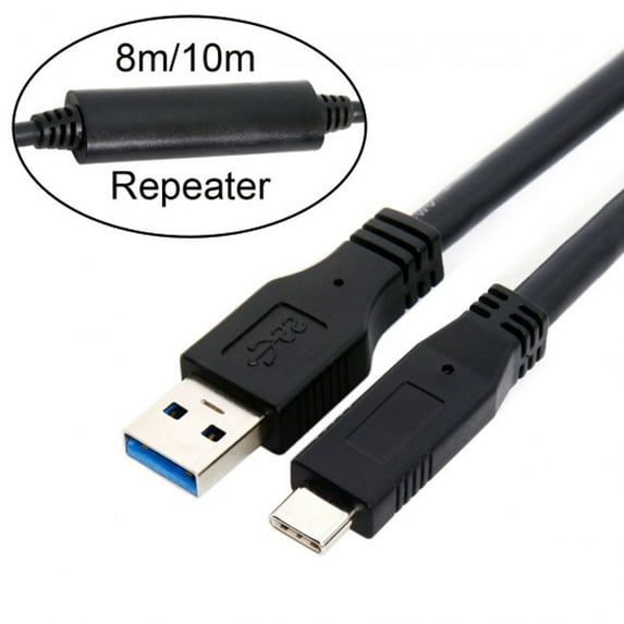 Chenyang CY 10m 8m 5m USB-C USB 3.1 Type C Male to USB3.0 Type A Male Data GL3523 Repeater Cable for Tablet and Phone and Hard Disk Drive