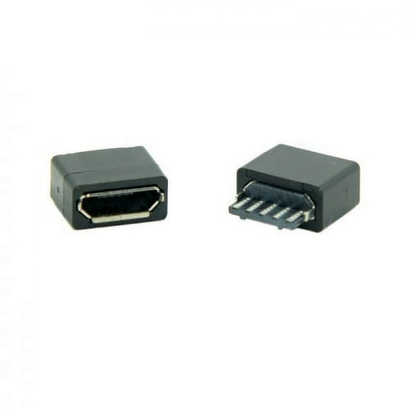 Chenyang CY 50Pcs Type B Micro USB Female 5 Pin Jack Port Socket Connector Solder Type Repair Parts Connector