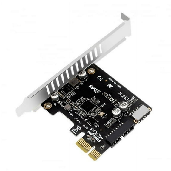 Chenyang CY 5Gbps Type-E USB 3.1 Front Panel Socket USB 2.0 to PCI-E 1X Express Card VL805 Adapter for Motherboard card
