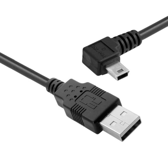 Chenyang CY 5pin Mini USB type Male Left Angled 90 degree to USB 2.0 male data charge cable 50cm