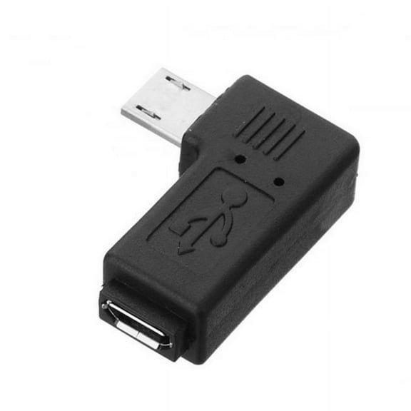 Chenyang CY 90 Degree Left Angled Micro USB 2.0 5Pin Male to Female M to F Extension Adapter Adapter