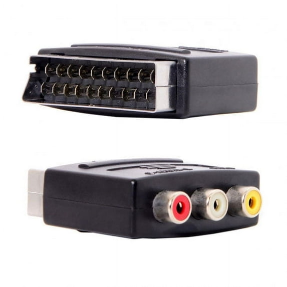 Chenyang CY Audio Video Composite 3 RCA AV to Scart 21pin Adapter for Xbox Europe HDTV Adapter