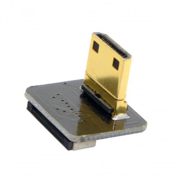 Chenyang CY CYFPV Mini HDMI Type C Male Connector Up Angled 90 Degree for FPV HDTV Multicopter Aerial Photography Adapter