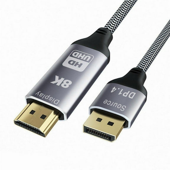 Chenyang CY DisplayPort 1.4 Source to HDMI 2.0 Display 8K UHD 4K DP to HDMI Male Monitor Cable Connector 1.8m 6ft Cable