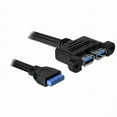 thumbnail image 1 of Chenyang CY Dual Port USB 3.0 Female Panel Type to Motherboard 20Pin Header Cable 50cm Cable, 1 of 6