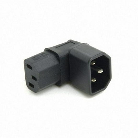Chenyang CY IEC Male C14 to Down Right Angled 90 Degree IEC Female C13 Power Extension Adapter Adapter