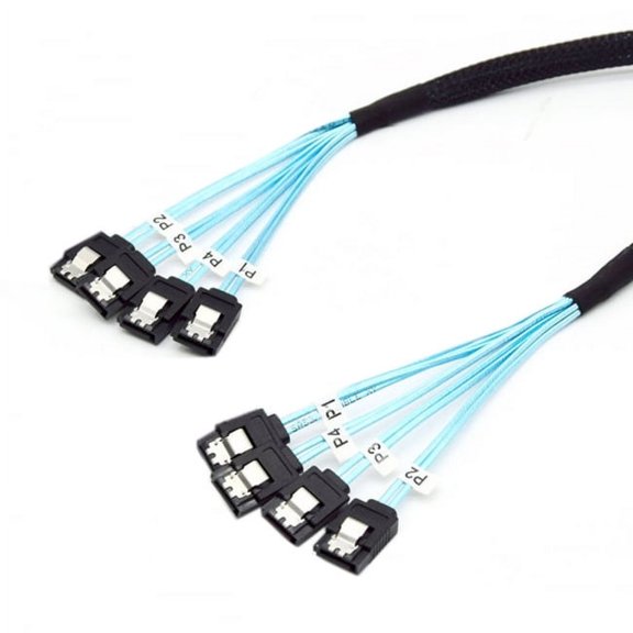 Chenyang CY Internal SAS 4 SATA Host to 4 SATA 7pin Target Hard Disk 6Gbps Data Server Raid Cable 50cm Cable