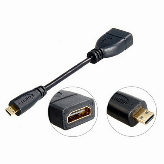 Chenyang CY Micro HDMI Male to HDMI Female Adapter short Cable 10cm for XOOM Droid X Adapter