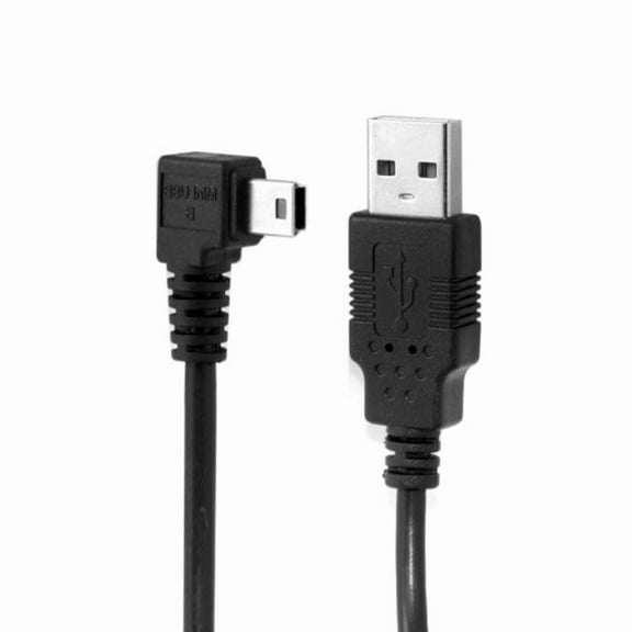Chenyang CY Mini USB B Type 5pin Male Right Angled 90 Degree to USB 2.0 Male Data Cable with Ferrite 3.0m Cable