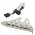 thumbnail image 1 of Chenyang CY PCI-E 4 Ports USB 2.0 Female Screw to Motherboard 9pin Header Cable with Bracket Cable, 1 of 6