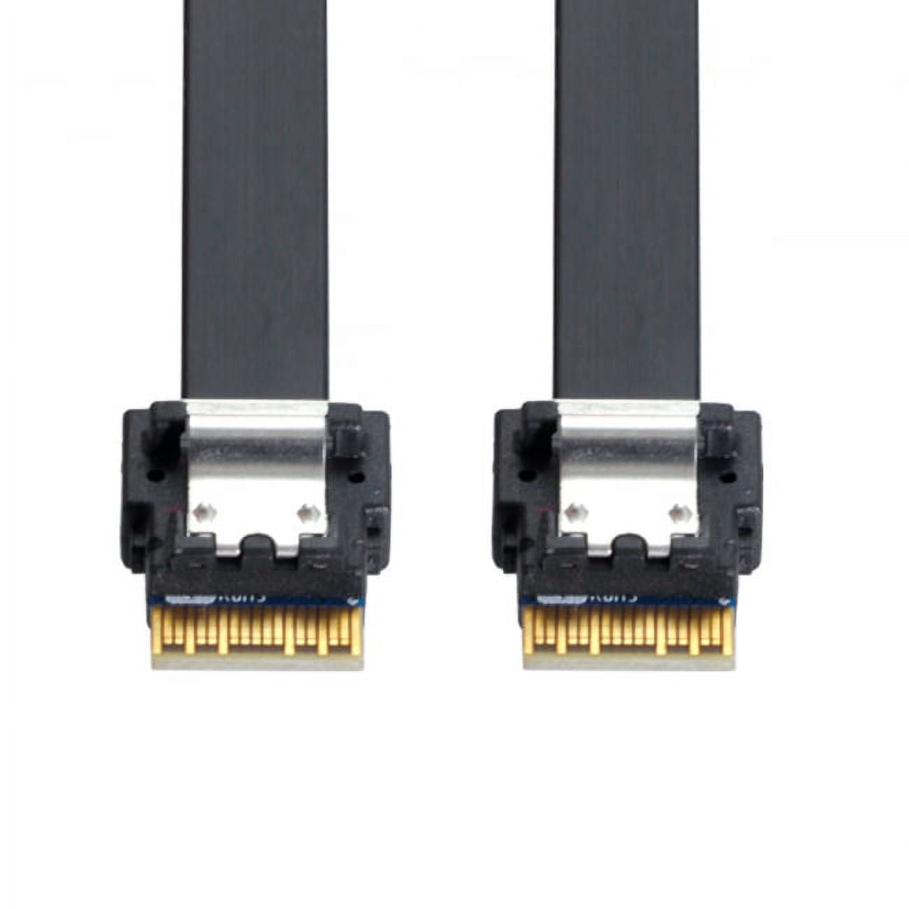 Câble Slim SAS 4i 38 Broches - SFF-8654 Vers Slim Line SAS, 40 Cm, PCIe Gen4 / SAS4.0, Pour Serveurs Et Stockage - 5