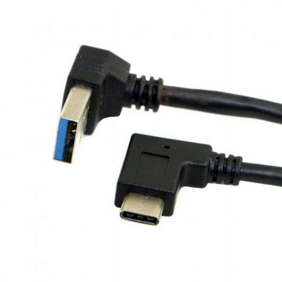 Chenyang CY Reversible USB 3.1 USB-C Angled to 90 Degree Up Angled A Male Data Cable for Mac Tablet Phone Cable
