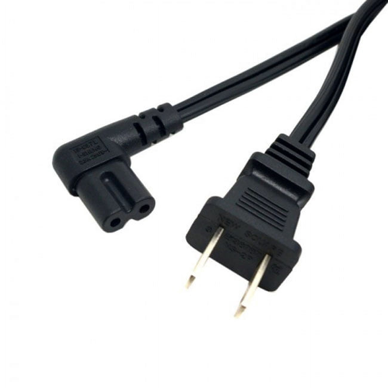 Chenyang CY USA 2pin Male to 90 Degree Right Angled IEC 320 C7 Power Supply Cord Cable 100cm Cable