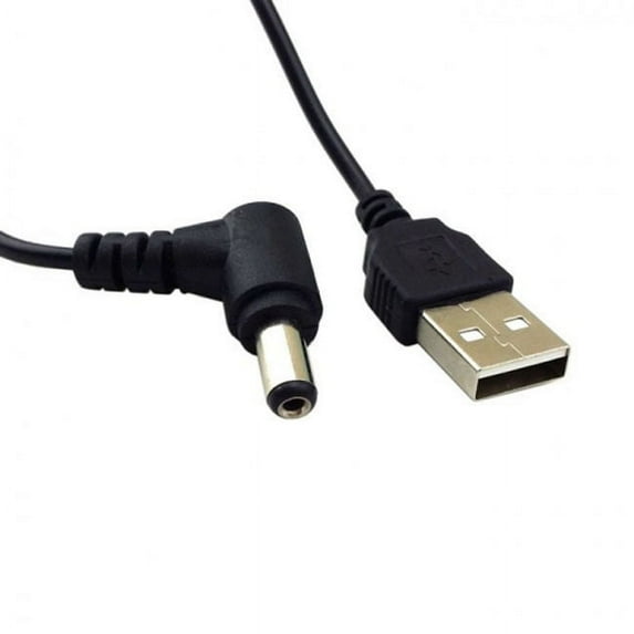 Chenyang CY USB 2.0 A Type Male to Right Angled 90 Degree 5.5 x 2.5mm DC 5V Power Plug Barrel Connector Charge Cable Cable