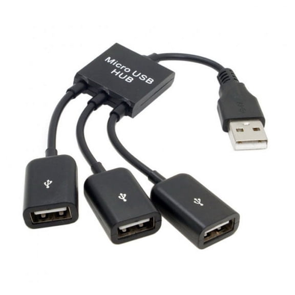 Chenyang CY USB 2.0 to 3 Ports Hub Cable Bus Power for Laptop Mac Notebook PC Mouse Flash Disk Hub