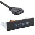 thumbnail image 1 of Chenyang CY USB 3.0 HUB 4 Ports Front Panel to Motherboard 20Pin Connector Cable for 5.25" CD-ROM Bay Convertor, 1 of 5