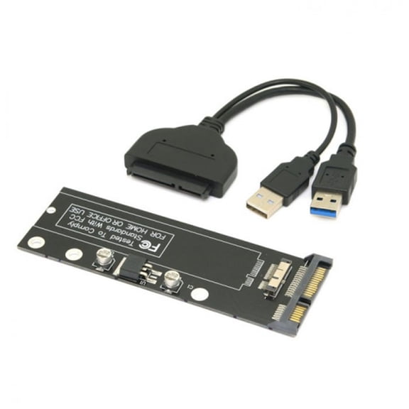 Chenyang CY USB 3.0 to 12+6pin SSD HDD to SATA 22Pin Hard Disk Drive for 2010 2011 Mac Air A1369 A1370 SSD Enclosure