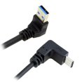 thumbnail image 1 of Chenyang CY USB 3.1 USB-C Up Down Angled to 90 Degree Down Angled A Male Data Cable for Mac Tablet Phone Cable, 1 of 6
