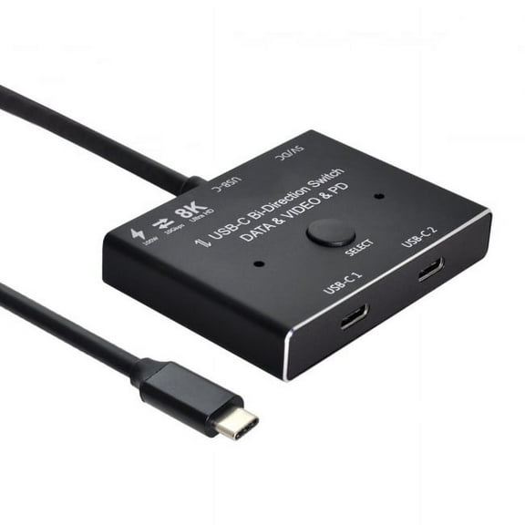 Chenyang CY USB-C Type-C Bi-Direction Switch MST 1 to 2 Hub Support Video Data PD 8K@30hz 100W 10Gbps Convertor