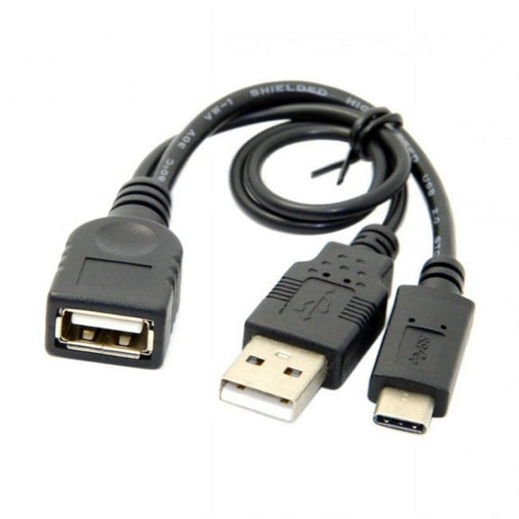 Chenyang CY USB-C Type-C USB 3.1 to USB 2.0 Female OTG Data Cable with Power for Phone Tablet Laptop Mac Pro Cable