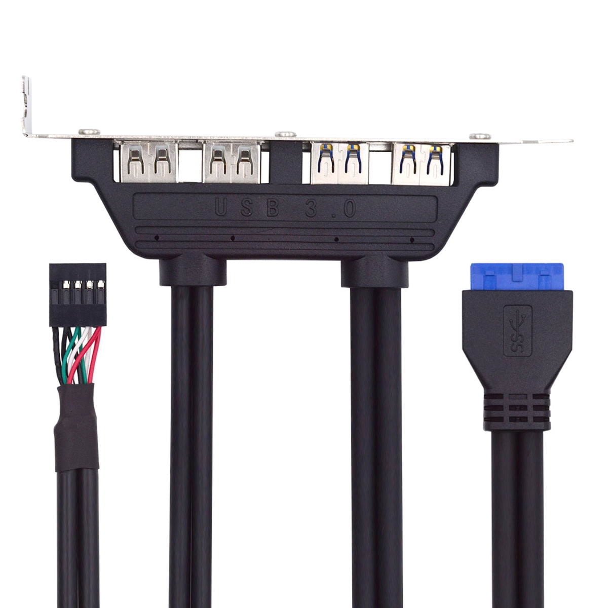 Female Mount Chenyang Internal Four USB2.0 & USB 3.0 Female Mount Panel to ...