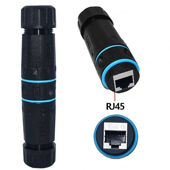 Chenyang M20 Locking IP68 Waterproof UTP STP RJ45 Female to CAT6 Female Networking Patch Extension Adapter Coupler